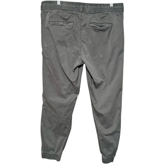 ZARA Gray Pull On Drawstring Waist Joggers size large - Picture 6 of 9